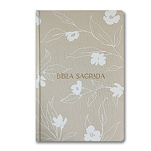 BÍBLIA THE PURPOSE BOOK Letra normal CAPA DURA TECIDO FLORES