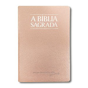 BÍBLIA ACF Letra SUPERLEGÍVEL C/ REFERÊNCIAS CAPA PU LUXO ROSA GOLD ÍNDICE