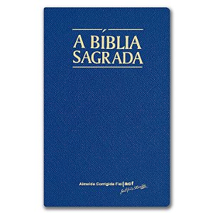 BÍBLIA ACF Letra SUPERLEGÍVEL C/ REFERÊNCIAS CAPA PU LUXO AZUL