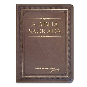 BÍBLIA ACF BLGGRCB Letra gigante CAPA LUXO CREME BRULÉE ÍNDICE