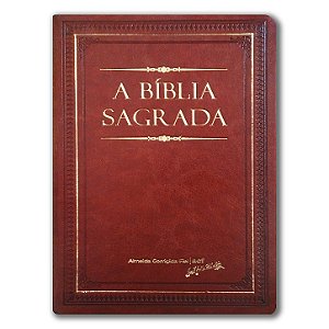 BÍBLIA ACF BLGGRLC Letra gigante CAPA LUXO CARAMELO ÍNDICE