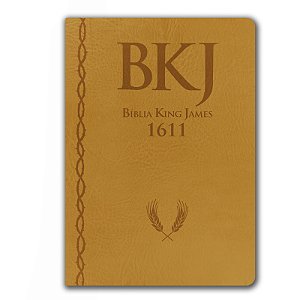 BÍBLIA KJF 1611 Letra normal ULTRAFINA AMPLIADA CP LUXO MOSTARDA