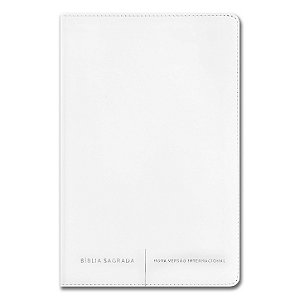 BÍBLIA NVI SLIM Letra normal CAPA LUXO BRANCA
