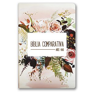 BÍBLIA COMPARATIVA ARC/NVI Letra normal CAPA SEMI LUXO FLOR DE HENNA