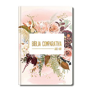 BÍBLIA COMPARATIVA ARC/NVI Letra normal CAPA SEMI LUXO FLOR DE HENNA
