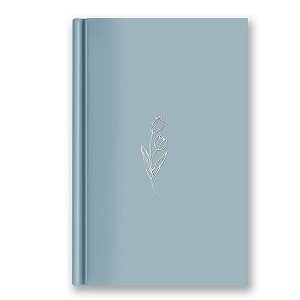 BÍBLIA NVI Letra normal CAPA DURA AZUL TULIPA MINIMALISTA