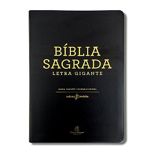 BÍBLIA NVI Leitura Perfeita Letra gigante luxo preta