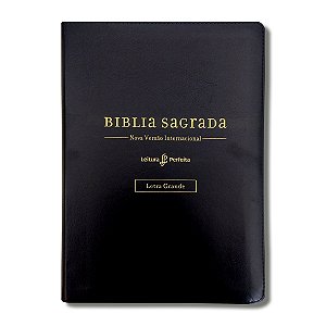 BÍBLIA NVI  ESPAÇO COM ANOTAÇÕES Leitura perfeita Letra grande luxo preta