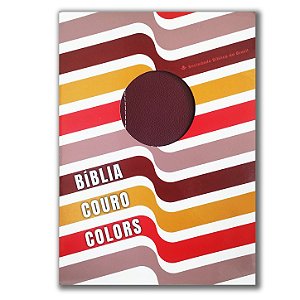 BÍBLIA NA89RB SLIM Letra grande CAPA COURO LEGÍTIMO LUXO RUBI