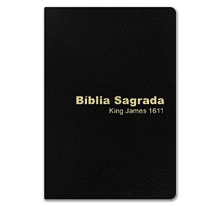 BÍBLIA KING JAMES 1611 Letra normal CAPA LUXO PRETA