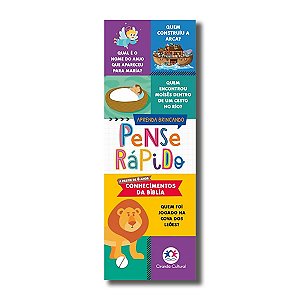 LIVRO FLASH CARDS: PENSE RÁPIDO CONHECIMENTOS DA BÍBLIA