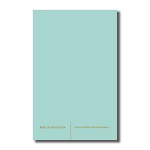BÍBLIA NVI Letra normal CAPA LUXO SLIM VERDE ÁGUA