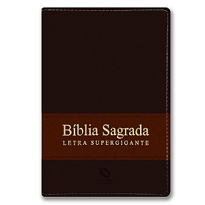 BÍBLIA NA085TILSGILV Letra Super gigante CAPA LUXO MARROM NOBRE ÍNDICE
