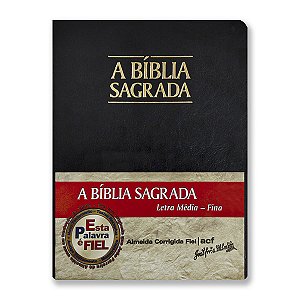 BÍBLIA BLMFLP ACF Letra média CAPA LUXO PRETA