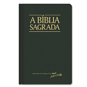 BÍBLIA ACF Letra gigante CAPA DURA VERDE ESCURO