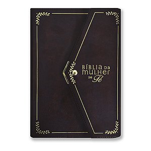BÍBLIA DA MULHER DE FÉ NVI Letra grande CAPA LUXO VINHO CARTEIRA