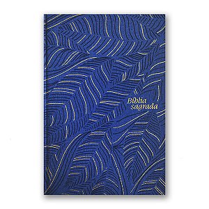 BÍBLIA SLIM NVI Letra grande CAPA DURA AZUL ABSTRATA