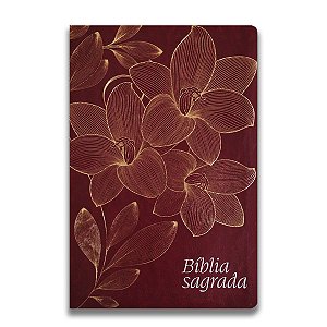BÍBLIA NVI LEITURA PERFEITA Letra gigante CAPA LUXO VINHO