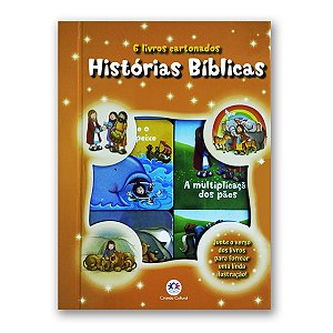 LIVRO BOX COM 6 MINILIVROS CARTONADOS - HISTÓRIAS BÍBLICAS
