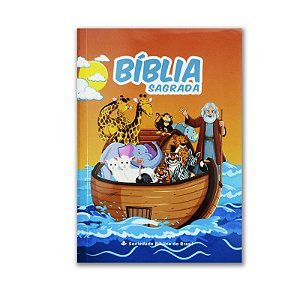 BÍBLIA INFANTIL NA40 MISSIONÁRIA Letra normal CAPA BROCHURA ILUSTRADA ARCA