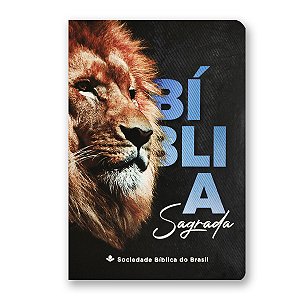 BÍBLIA NA011 Letra normal CAPA SEMIFLEXÍVEL LEÃO EDIÇÃO BOLSO