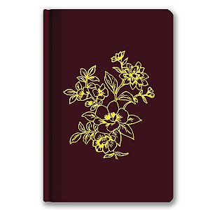 BÍBLIA NVI BIBLE JOURNALING Letra normal ESPAÇO ANOTAÇÕES CAPA DURA TECIDO VINHO - Falei com Amor Gabi Sauthier