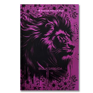 BÍBLIA NTLH63ECO ECONÔMICA Letra normal CAPA DURA LEÃO PINK