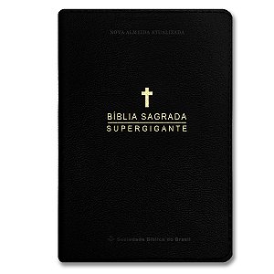 BÍBLIA NA065LSGIL Letra supergigante CAPA LUXO PRETO