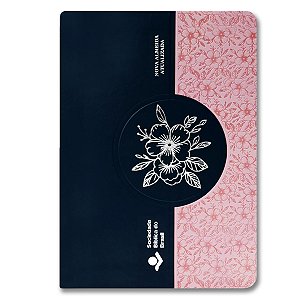 BÍBLIA NA065LSGIL Letra supergigante CAPA LUXO AZUL E ROSA