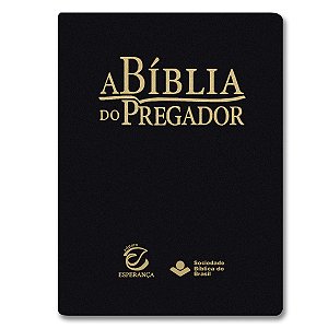 A BÍBLIA DO PREGADOR ARC085BPRLV Letra normal CAPA LUXO NOBRE PRETO