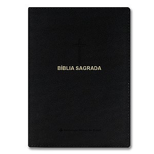 BÍBLIA NA085LV SLIM Letra normal REFERÊNCIAS CAPA LUXO PRETO - Palavras de Jesus em vermelho