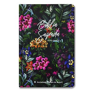 BÍBLIA NA063LG Letra grande CAPA DURA ILUSTRADA FLORA
