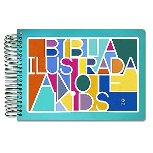 BÍBLIA ILUSTRADA ANOTE KIDS NVT Letra normal CAPA DURA ESPIRAL COLORS