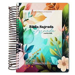 BÍBLIA NA83JR SLIM JORNADA margens para anotações Letra normal CAPA DURA ESPIRAL OUTONO