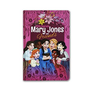BÍBLIA MARY JONES AND FRIENDS NTLH063 Capa Dura Ilustrada Pink