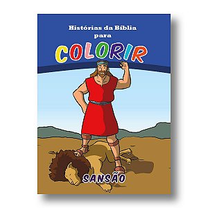 HISTÓRIAS DA BÍBLIA PARA COLORIR SANSÃO