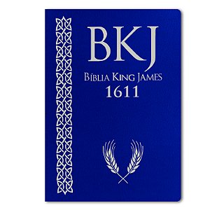 BÍBLIA KING JAMES 1611 Letra ULTRAGIGANTE CAPA AZUL ROYAL