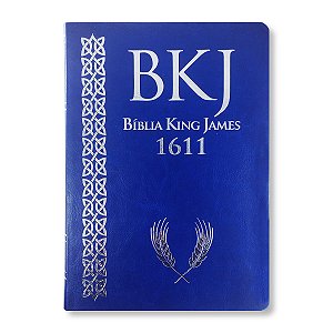 BÍBLIA KING JAMES 1611 Letra ULTRAGIGANTE CAPA AZUL ROYAL