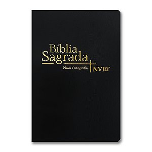BÍBLIA NVI LETRA NORMAL - CAPA SEMI-LUXO PRETA
