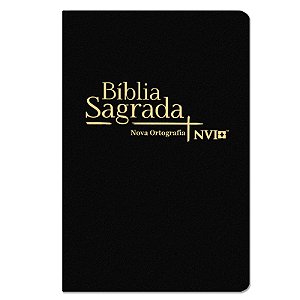 BÍBLIA NVI LETRA NORMAL - CAPA SEMI-LUXO PRETA