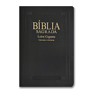 BÍBLIA RA065 TILGI Letra Gigante capa luxo preta nobre índice