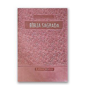 BÍBLIA RA065TILGI - Letra Gigante índice capa rosa claro