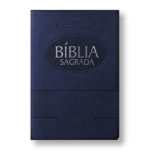 BÍBLIA RA065TILGI Letra gigante azul índice