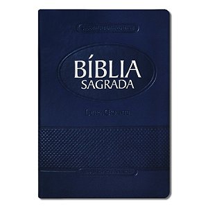 BÍBLIA RA065TILGI Letra gigante CAPA LUXO AZUL ÍNDICE