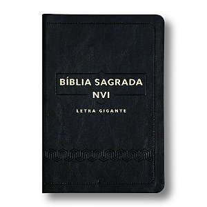 BÍBLIA NVI Letra Gigante capa Luxo preta