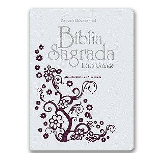 BÍBLIA RA047LGW Letra grande edição de bolso cp luxo branca