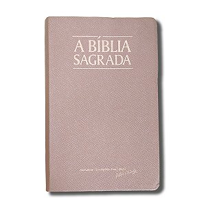 BÍBLIA ACF Letra SUPERLEGÍVEL C/ REFERÊNCIAS CAPA LUXO ROSA GOLD
