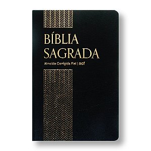 BÍBLIA ACF SEMI-LUXO LETRA NORMAL PRETA