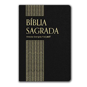 BÍBLIA ACF SEMI-LUXO LETRA NORMAL PRETA