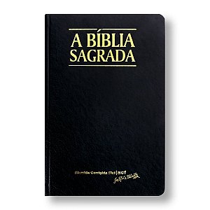 BÍBLIA ACF CLASSIC LETRA GRANDE CAPA SEMILUXO PRETA